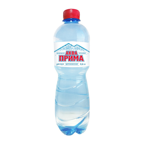 Вода питьевая газ Аква Прима 0,6 л.