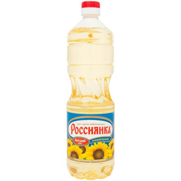 Масло подсолнечное Россиянка бутылка 900 гр.