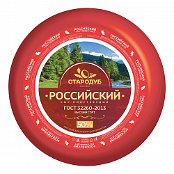 Сыр Российский 50% Стародуб ГОСТ