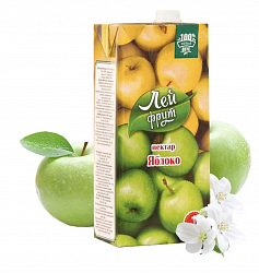 Сок яблочный нектар "Лейфрут" 1л(12)