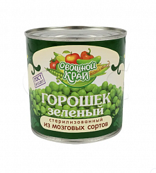 Горошек зеленый консервированный ж/б Овощной край (12)